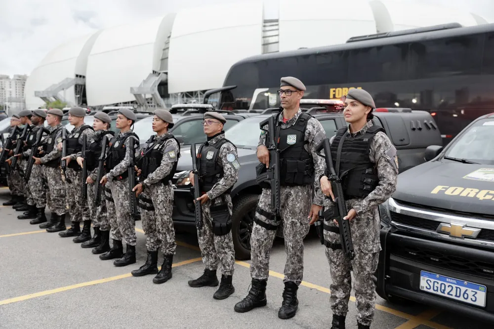 Força Nacional no RN — Foto: Elisa Elsie/Governo do RN