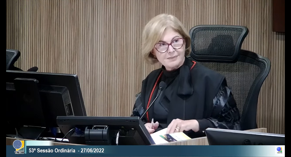 A desembargadora falou sobre a lisura das urnas eletrônicas