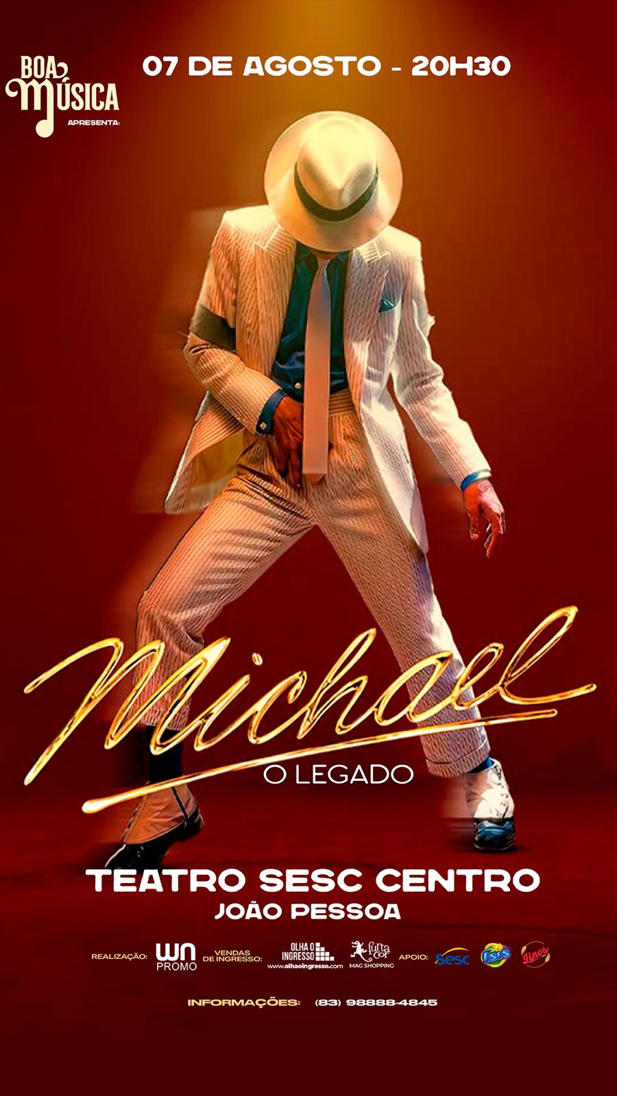 “Michael – O Legado” em João Pessoa