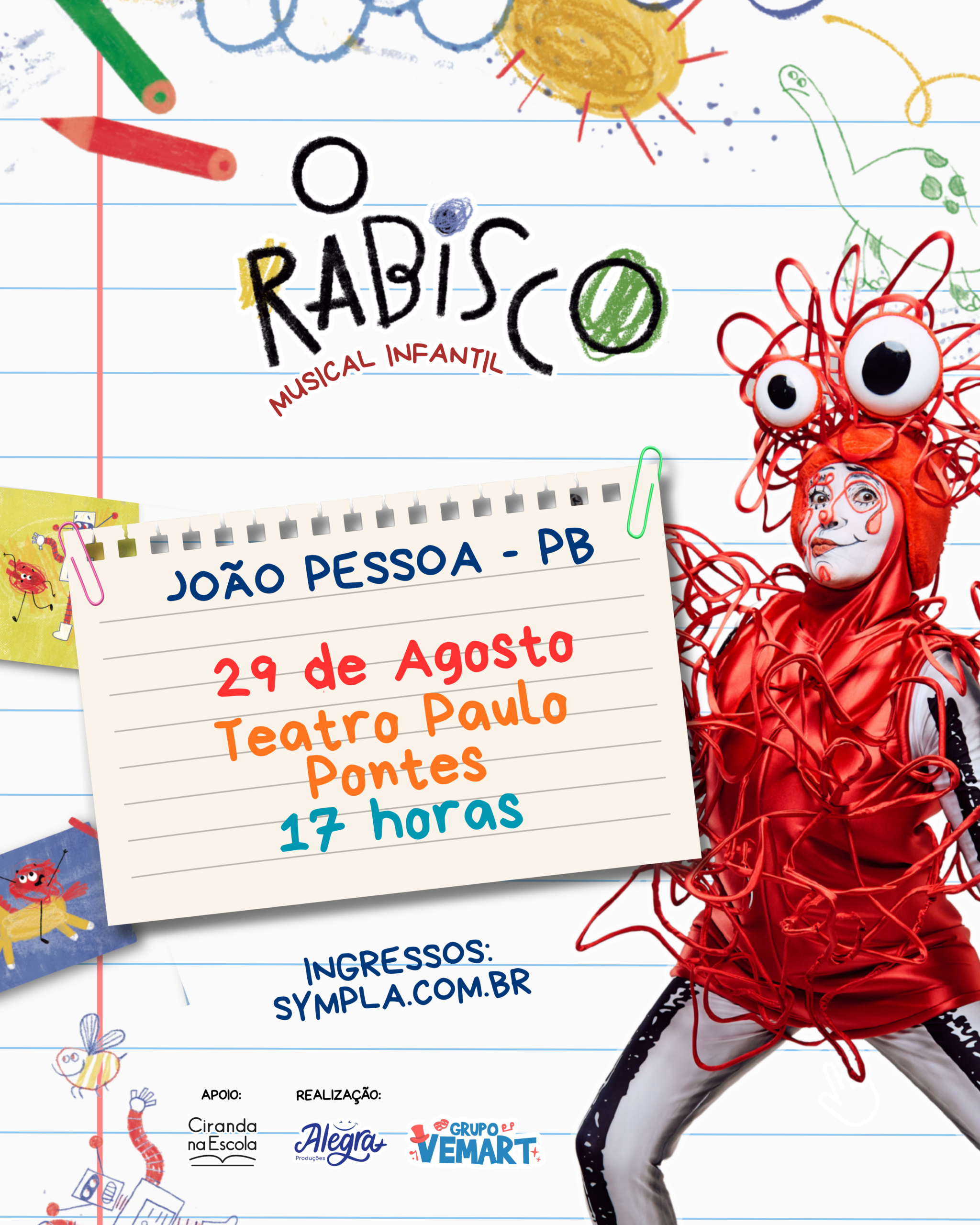 Espetáculo Musical “O Rabisco” no Teatro Paulo Pontes