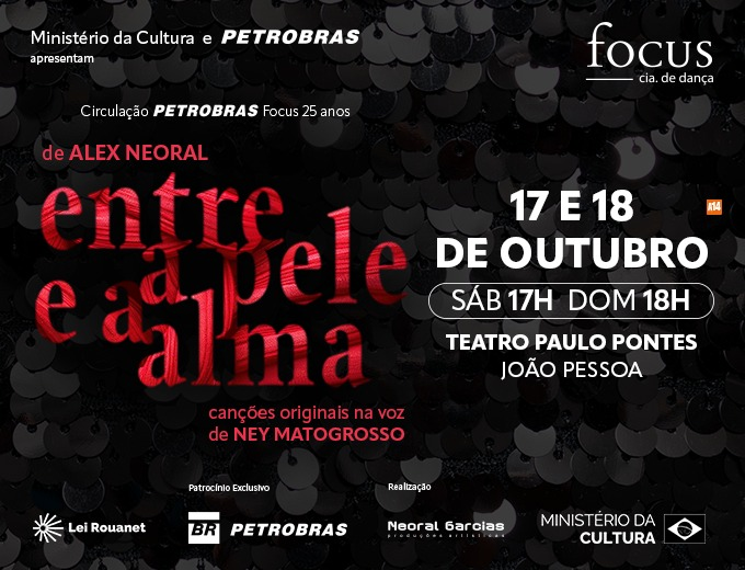 Focus, Cia de Dança apresenta: Entre a Pele e a Alma